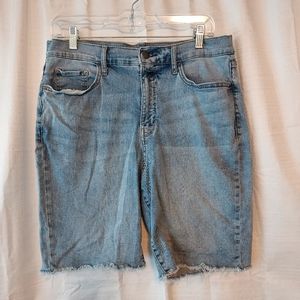 a.n.a. High Rise Denim Bermuda, 12